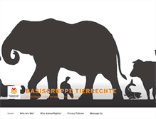 Tablet Screenshot of basisgruppe-tierrechte.org
